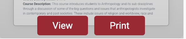 Two buttons on top of the thumbnail for an outline. The button on the left reads View. The button of the right reads Print. 